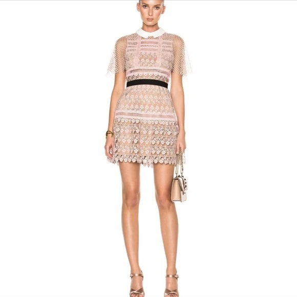 Self-Portrait Dresses & Skirts - Self-Portrait flora vine cape dress size US 6